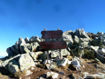 Peña Citores-Cumbres y Lagunas Peñalara; club alpinismo madrid mochilas para camping puente chico 